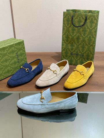 Giày nam Loafer GUCCI* da bò lộn đẹp nhiều màu trẻ trung VIP 1:1