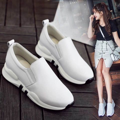 Giày slip on độn đế đẹp cao cấp êm chân