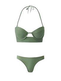 Đồ bơi bikini 2 mảnh đẹp duy nhất màu rêu