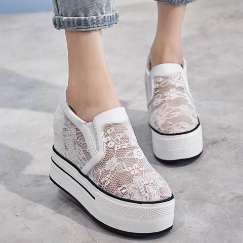 Slip on ren độn đế 10cm kiểu đẹp