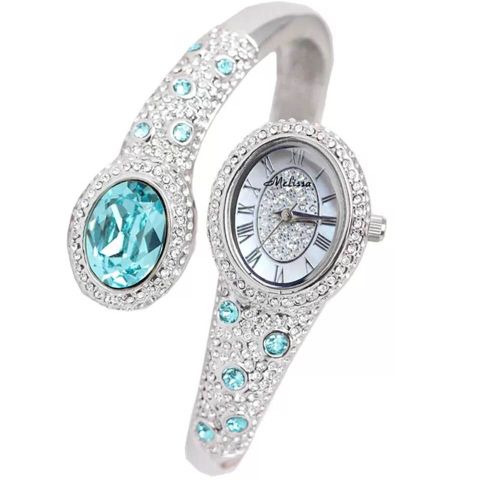 Đồng hồ nữ melisa đính đá đeo như lắc tay sang đẹp