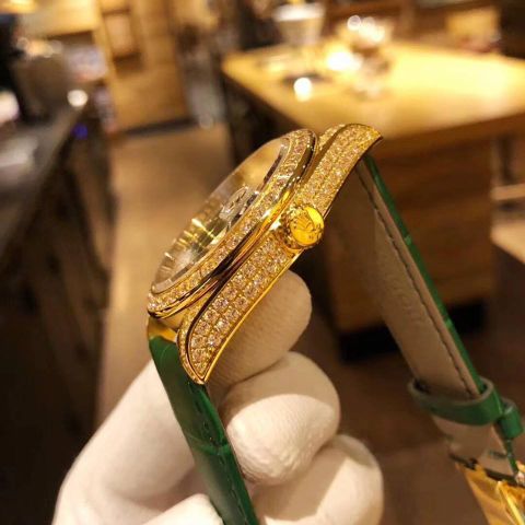 Đồng hồ nam rolex siêu cấp mặt nạm kim cương 41mm dây da cá sấu