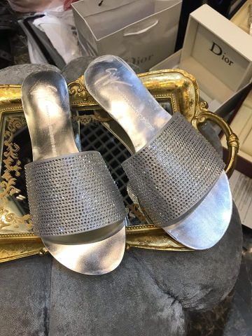 Dép nữ giuseppe zanotti tráng bạc đính đá quá đẹp độc