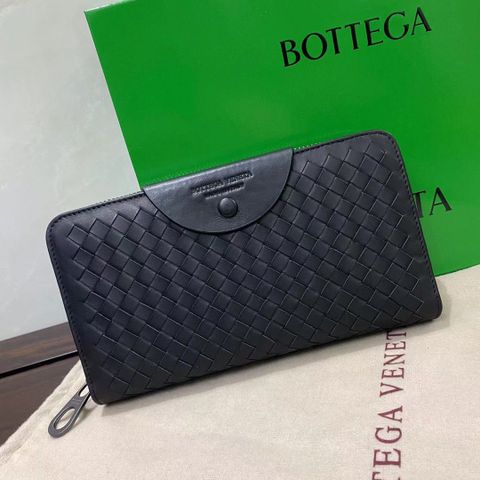 Ví nam nữ Bottega* Veneta* dáng dài 20cm da bò đan đẹp sang SIÊU CẤP