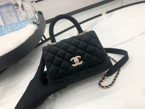 Túi xách nữ chanel* nhung logo nạm đá đẹp sang VIP 1:1