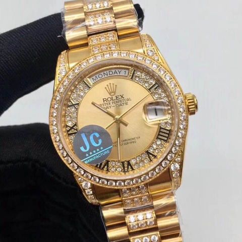 Đồng hồ nam rolex siêu cấp mặt nạm kim mạ vàng đẹp sang trọng cho doanh nhân
