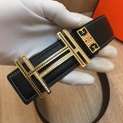 Belt nam hermes mặt nạm đá dây da đẹp cao cấp