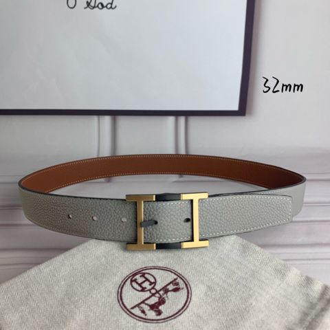 Belt nam nữ HERMES* bản 3,2cm dây da bò togo mềm nhập khẩu