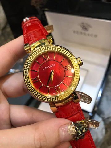 Đồng hồ nữ versace dây cá sấu