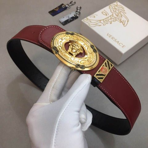 Belt nam versace độc đẹp dây da dùng 2 mặt bản 3,8cm