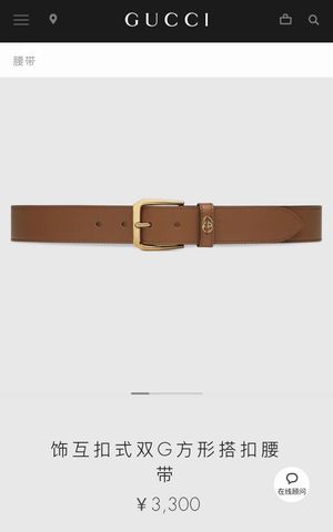 Belt nam GUCCI* bản 3,5cm dây da bò cao cấp