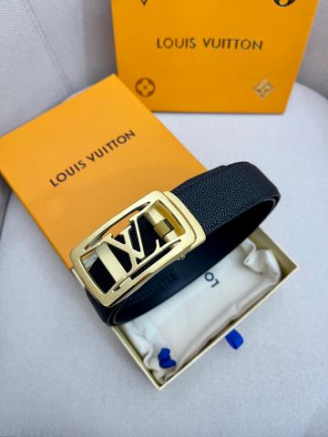 Belt nam LV* bản 3,5cm dây da bò cao cấp