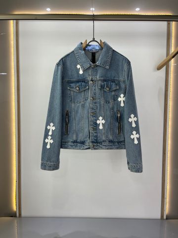 Áo khoác jeans nam nữ chrome* hearts