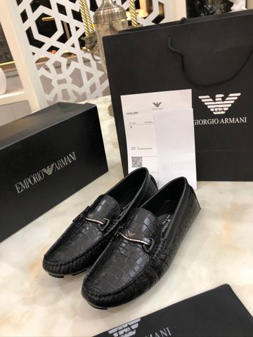 Giày lười ARMANI vân cá sấu