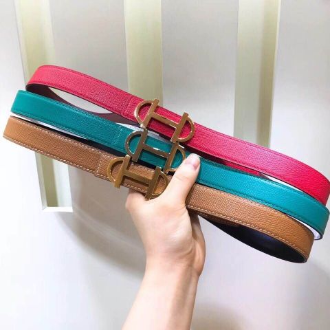 Belt nữ hermes dây da epsom dùng 2 mặt rất tiện