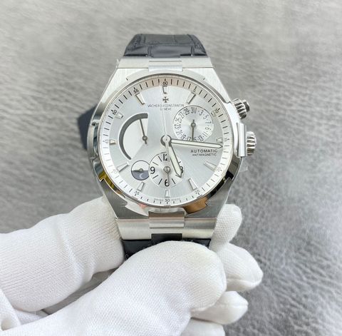 Đồng hồ nam vacheron* consstantin* dây cá sấu vỏ bạc đẹp lịch lãm VIP 1:1