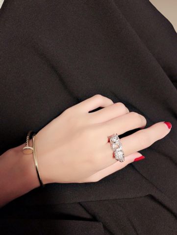 Nhẫn cartier đính đá mạ vàng đẹp độc