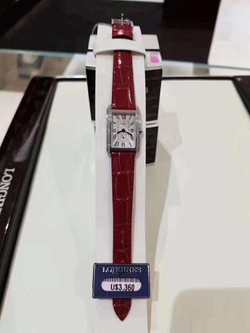 Đồng hồ nữ longines dây da mặt chữ nhật đẹp