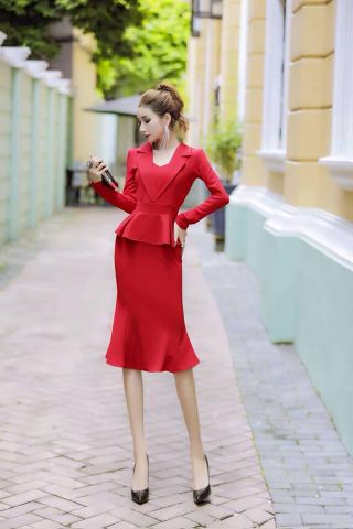 Đầm peplum đẹp sang