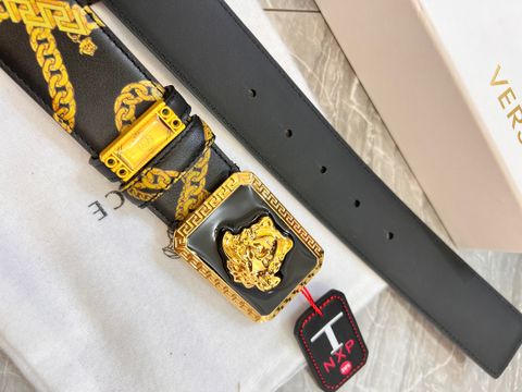 Belt nam VERSACE* dây da bò in hoạ tiết đẹp độc cao cấp