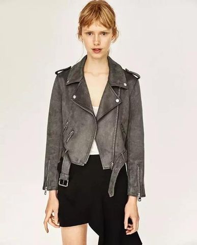 Áo jacket nữ da lộn nhiều màu đẹp