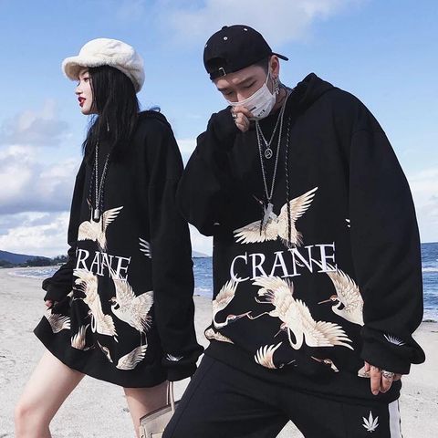 Áo hoodie nam nữ dáng rộng dài