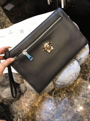 Clutch versace da bò ý siêu mềm