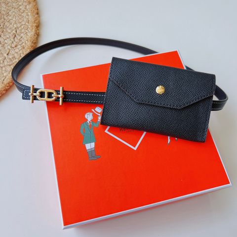 Belt bag Hermes* cho nữ kèm ví nhỏ da bò togo mềm đẹp hàng cao cấp