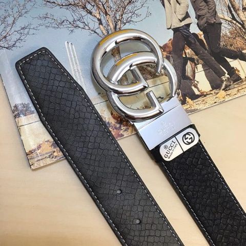 Belt nam gucci vân da rắn đẹp độc bản 3.8cm