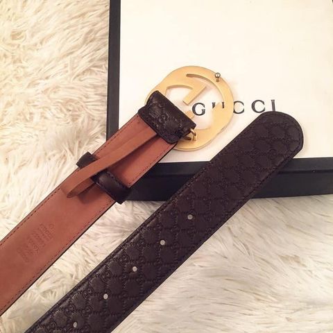 Belt gucci nam bản 4cm da dập logo đẹp sang hàng super