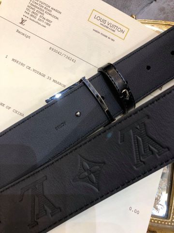 Belt nam LV da dập logo đẹp