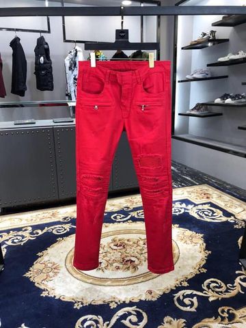 Quần jeans rách nam siêu cấp màu đỏ