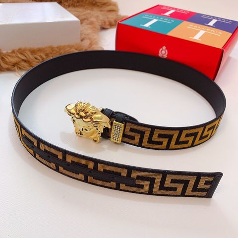 Belt nam VERSACE* dây thêu hoạ tiết Logo đẹp độc