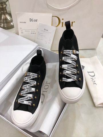 Giày thể thao nữ Dior chất chun dây in chữ đẹp cao cấp