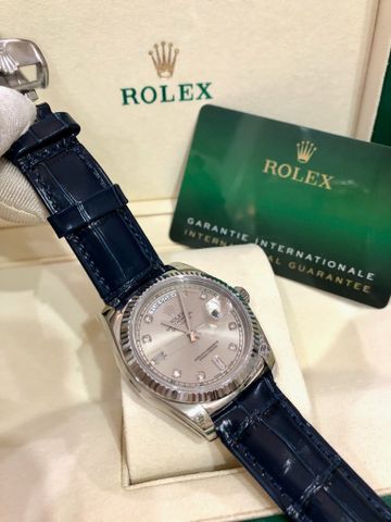 Đồng hồ nam rolex* case 36mm dây da vân cá sấu đẹp lịch lãm