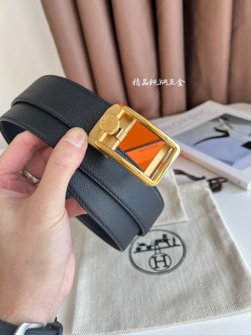 Belt nam HERMES* khoá bấm cao cấp