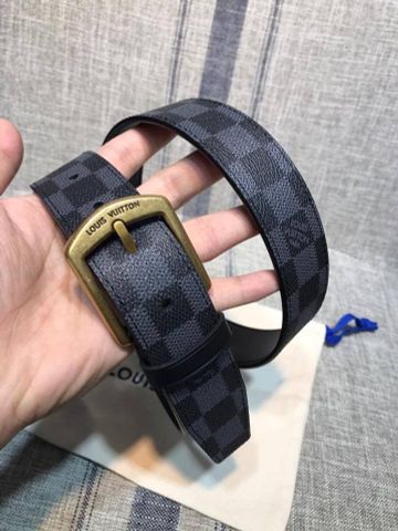 Belt nam LV có 4 màu đẹp size 35mm