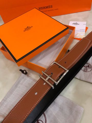 Belt nam HERMES* cao cấp dây da dùng được cả hai mặt đẹp