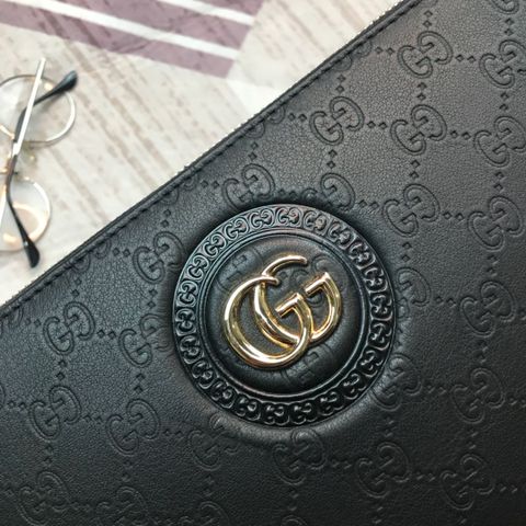 Clutch GUCCI nam nữ da dập hoạ tiết logo chất mềm đẹp size 29cm