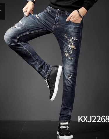 Quần jeans nam thêu đẹp độc cao cấp