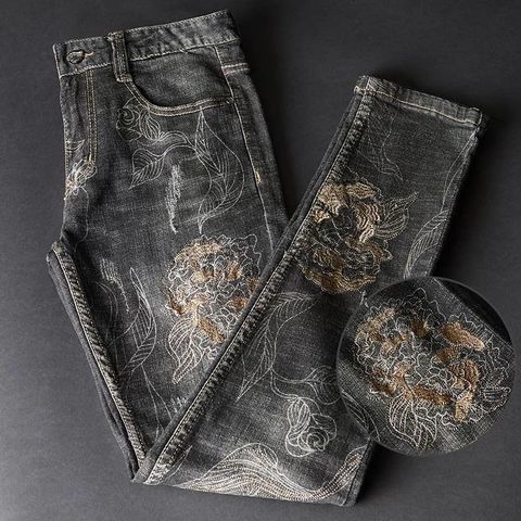 Quần jeans nam thêu đẹp độc cao cấp