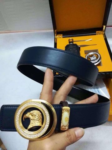 Belt nam stefano ricci mặt đại bàng viền đá