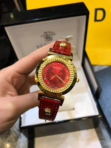 Đồng hồ nữ versace dây da vân cá sấu case 38mm kiểu đẹp