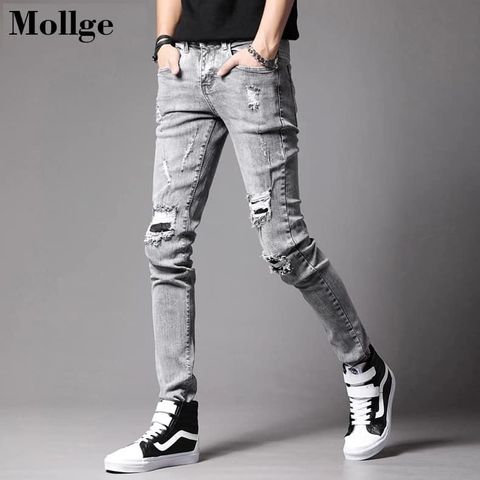 Quần jeans rách cho nam kiểu đẹp độc