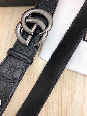 Belt gucci nam bản 3.8cm dây da dập logo đẹp