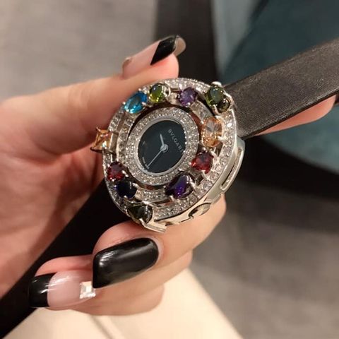 Đồng hồ nữ bvlgari mặt nạm đá đẹp