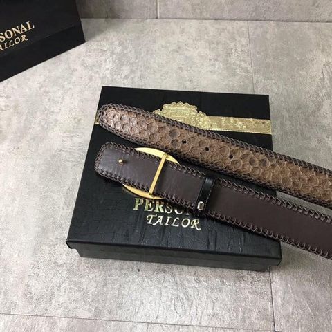 Belt nam da trăn mặt versace mạ vàng