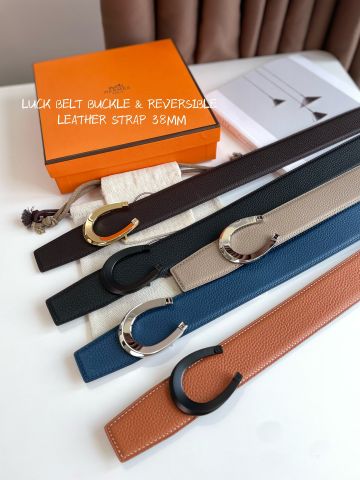 Belt nam nữ HERMES* cao cấp dây da dùng hai mặt