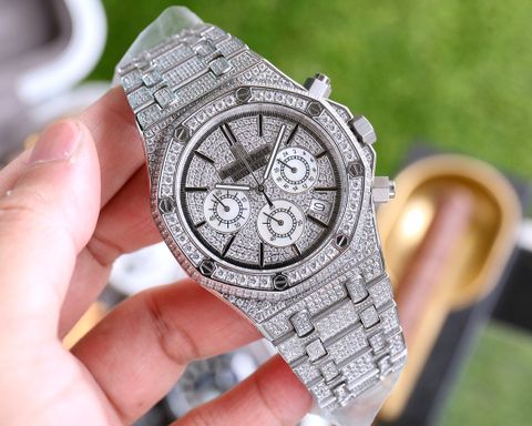 Đồng hồ nam Audemars* Piguet* dây kim loại nạm kim nhân tạo đẹp sang lịch lãm VIP 1:1