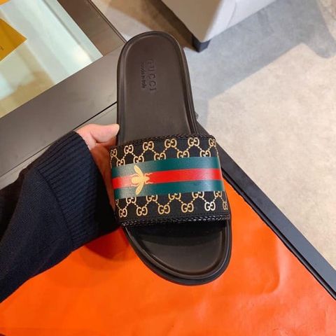 Dép gucci nam quai hoạ tiết đẹp độc